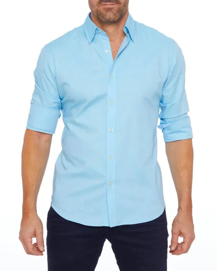 Nova stijlvol heren overhemd met rits, modern design en perfecte pasvorm voor een eigentijdse look.