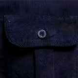 Casual Heren Overhemd Met Borstzakken En Slim Fit
