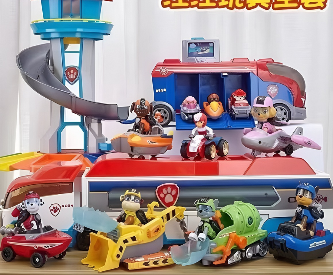 Paw Patrol Speel Toren met voertuigen – kleurrijke speelgoedset voor kinderen met toren, pups en voertuigen, perfect voor avontuurlijk rollenspel.
