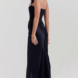 Straploze Maxi Jurk met Gedrapeerde Taille