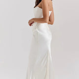 Straploze Maxi Jurk met Gedrapeerde Taille