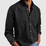 Heren Casual Overhemd Met Borstzak En Comfort Fit