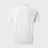Heren Polo Shirt met Subtiel Patroon en Korte Mouwen