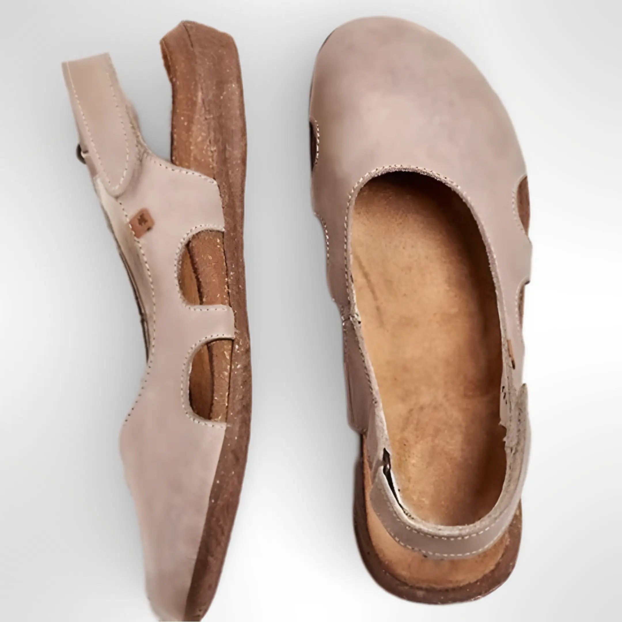 Dames Slingback Ballerina's met Uitgesneden Details