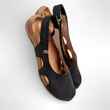Dames Slingback Ballerina's met Uitgesneden Details