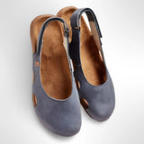 Dames Slingback Ballerina's met Uitgesneden Details