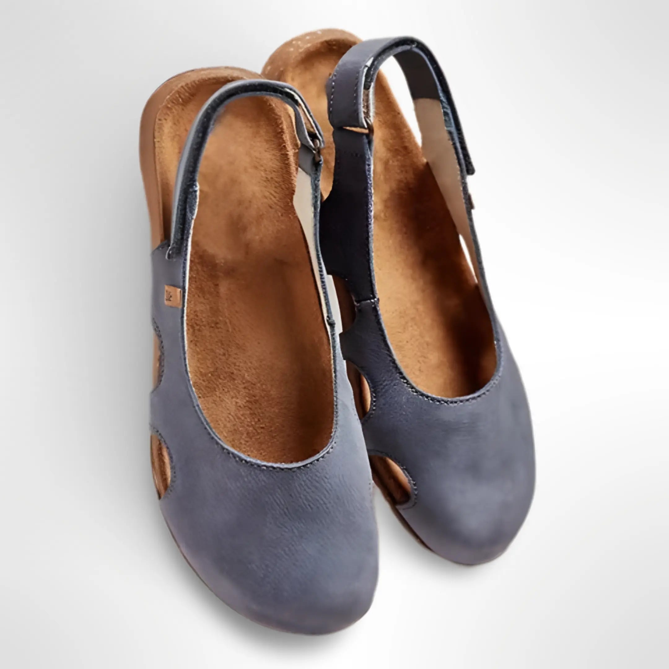 Dames Slingback Ballerina's met Uitgesneden Details