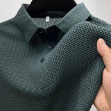 Heren Polo Met Structuur En Slim Fit Design