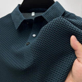 Heren Polo Met Structuur En Slim Fit Design