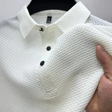 Heren Polo Met Structuur En Slim Fit Design