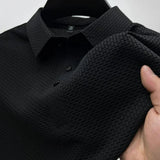 Heren Polo Met Structuur En Slim Fit Design