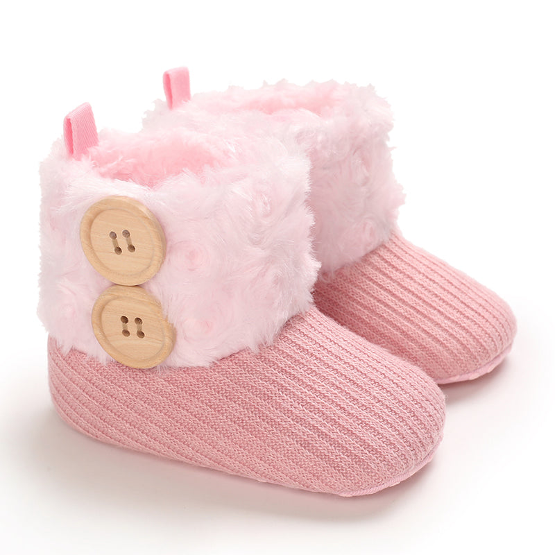 CozyGirls kleine anti-slip winterlaarzen voor meisjes – warme, comfortabele en veilige laarzen voor dagelijks gebruik tijdens koude dagen.