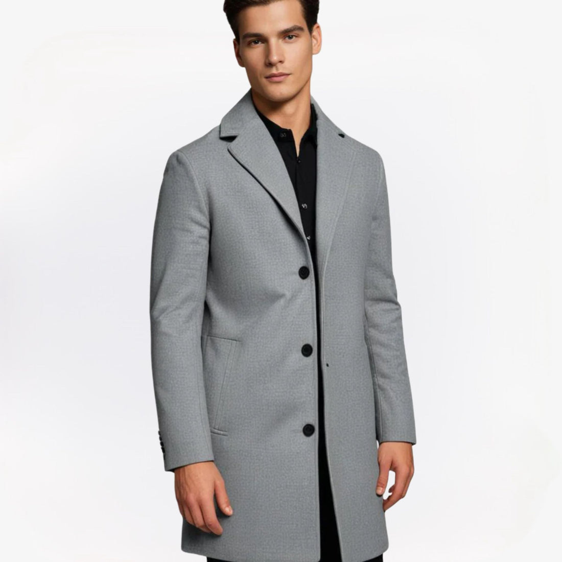 Heren winterjas met stijlvolle reverskraag – warme, comfortabele pasvorm en tijdloos design voor een elegante look in de winter.