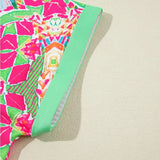 Bohemian Tuniekjurk met Kleurrijke Print en Knoopsluiting