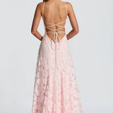 Dames Strapless Kant Maxi Jurk