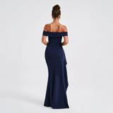 Dames Off-Shoulder Maxi Jurk met Split