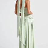 Dames Strapless Maxi Jurk met Split