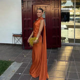 Dames Halter Maxi Jurk met Open Rug