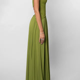 Dames Maxi Jurk met Spaghettibandjes en V-hals