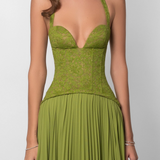 Dames Maxi Jurk met Spaghettibandjes en V-hals