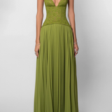 Dames Maxi Jurk met Spaghettibandjes en V-hals