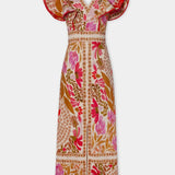 Maxi Jurk met Off-Shoulder Halslijn en Print