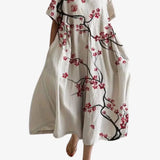 Oversized Maxi Jurk met Bloemenprint