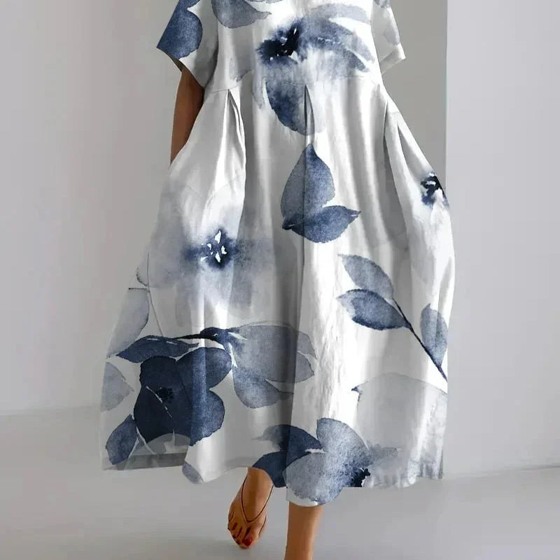 Oversized Maxi Jurk met Bloemenprint