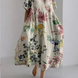 Oversized Maxi Jurk met Bloemenprint
