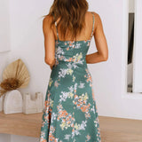 Maxi Jurk met Bloemenprint en Split