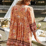 Tuniekjurk met Bohemian Print en V-Hals