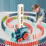 Magic Domino Trein automatische stenenlegger – zet eenvoudig dominostenen op een rij voor spannend en onderhoudend spelplezier voor kinderen en gezinnen.