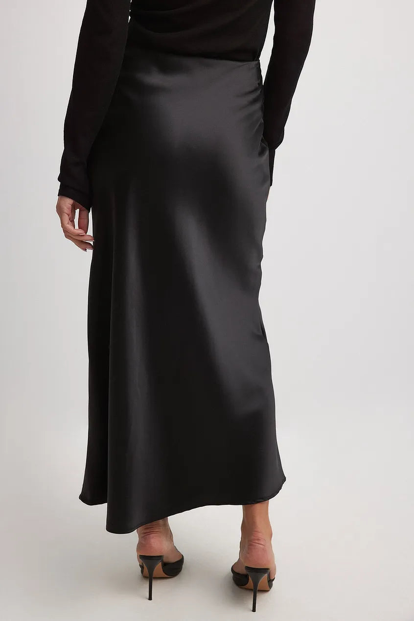 Chaveli - Hoge taille satijnen rok voor dames – Luxueuze, vloeiende pasvorm met een elegante uitstraling.