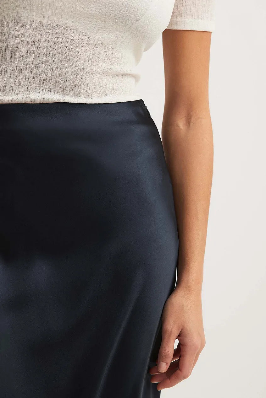 Chaveli - Hoge taille satijnen rok voor dames – Luxueuze, vloeiende pasvorm met een elegante uitstraling.