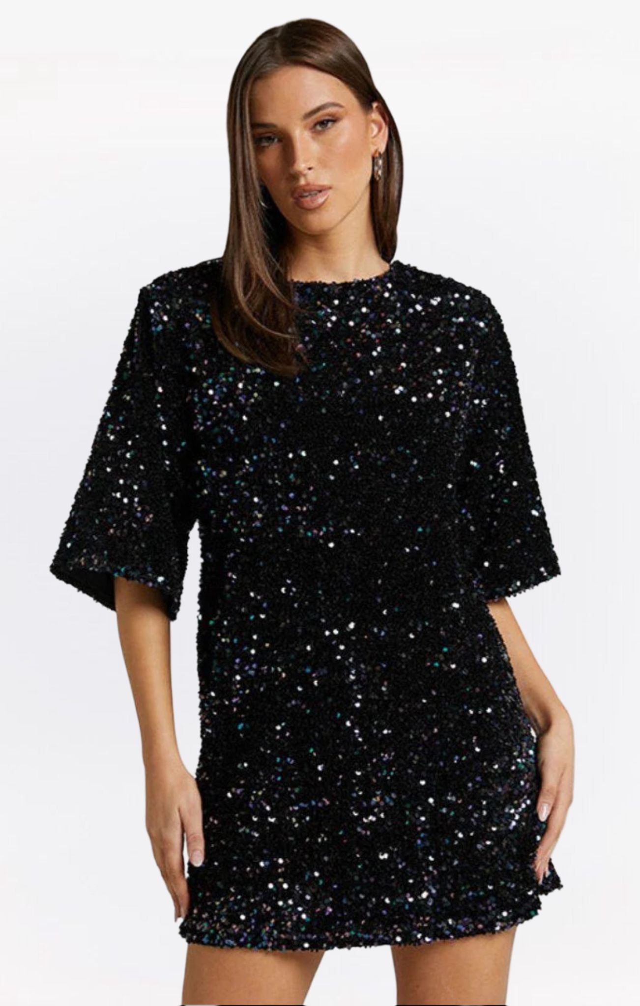 Selina glamoureuze mini jurk voor dames – elegante en flatterende pasvorm van luxe stof, perfect voor feestjes, avondjes uit en speciale gelegenheden