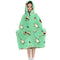 AvoCozy unisex hoodie deken – zachte sherpa en flanel, comfortabele oversized pasvorm voor ultiem warmte- en relaxcomfort.