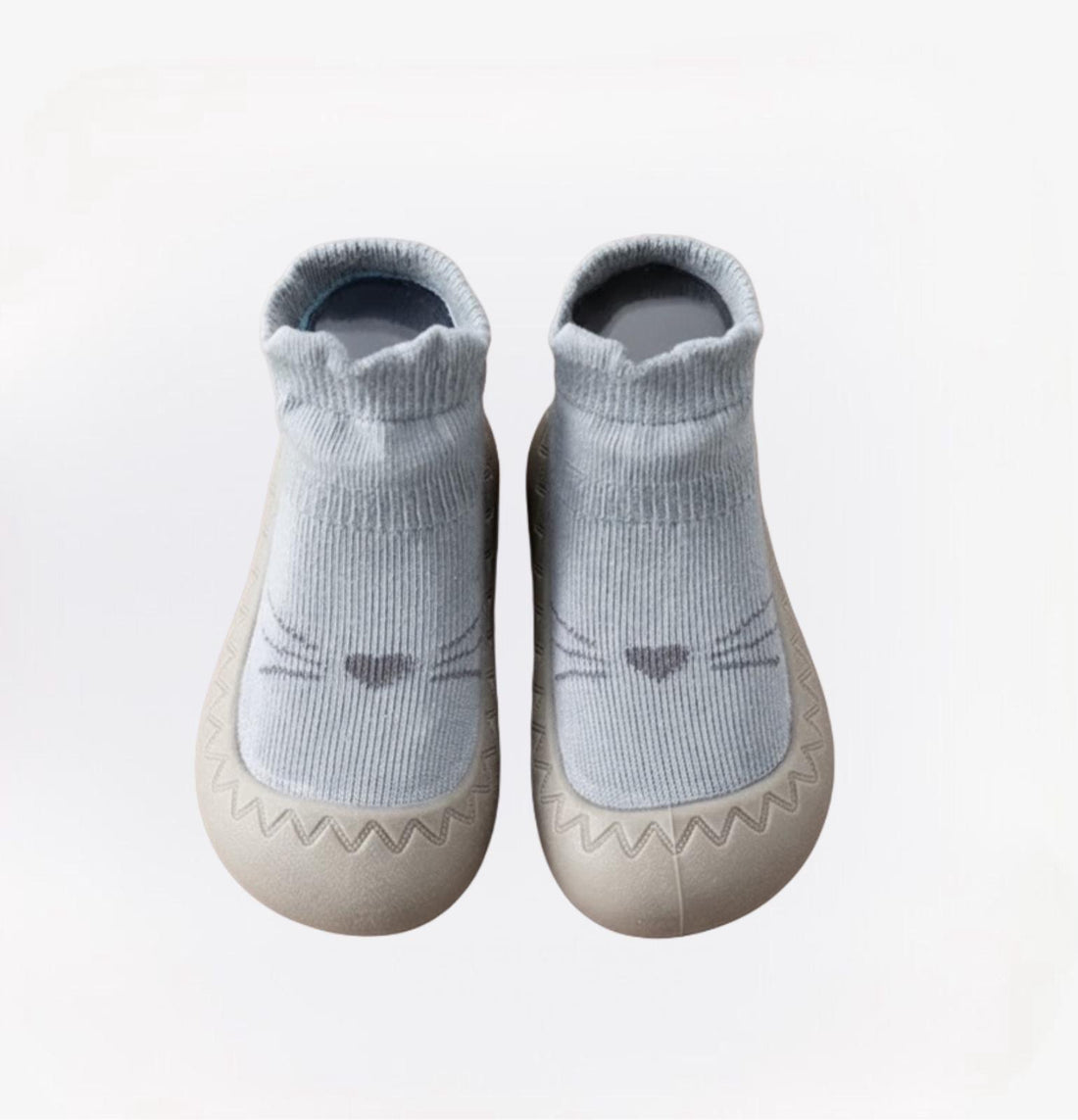 Cozy Step baby barefoot sokschoentjes – zachte, rekbare stof met antislipzool voor comfort, veiligheid en natuurlijke voetontwikkeling.