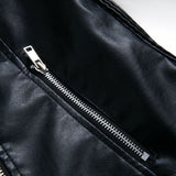 Leren Look Bikerjas voor Dames
