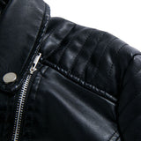 Leren Look Bikerjas voor Dames