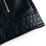 Leren Look Bikerjas voor Dames