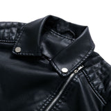 Leren Look Bikerjas voor Dames