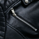 Leren Look Bikerjas voor Dames