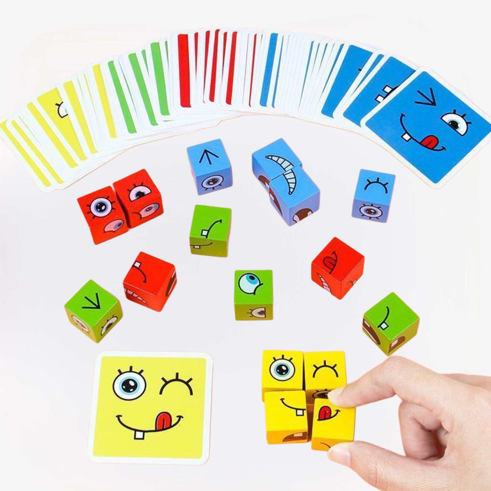 Montessori bouwblokjes – educatief puzzelspeelgoed voor kinderen, duurzaam hout en bevordert creativiteit, logica en motorische vaardigheden.