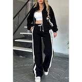 Tweedelige Set met Ritsjack en Wijde Broek