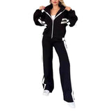 Tweedelige Set met Ritsjack en Wijde Broek