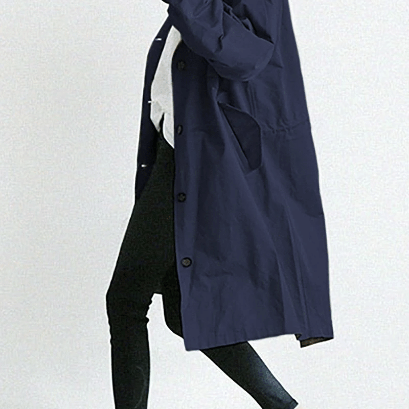 Oversized Lange Jas met Capuchon