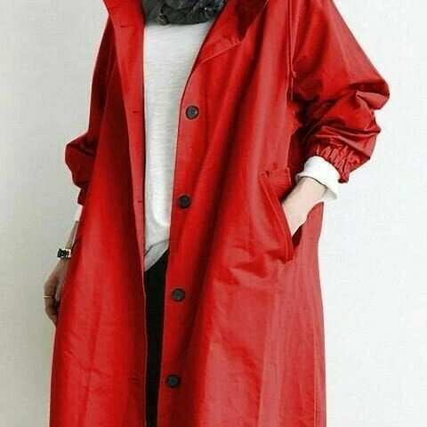 Oversized Lange Jas met Capuchon