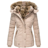 Winterjas met Capuchon en Bontkraag