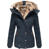 Winterjas met Capuchon en Bontkraag