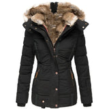 Winterjas met Capuchon en Bontkraag